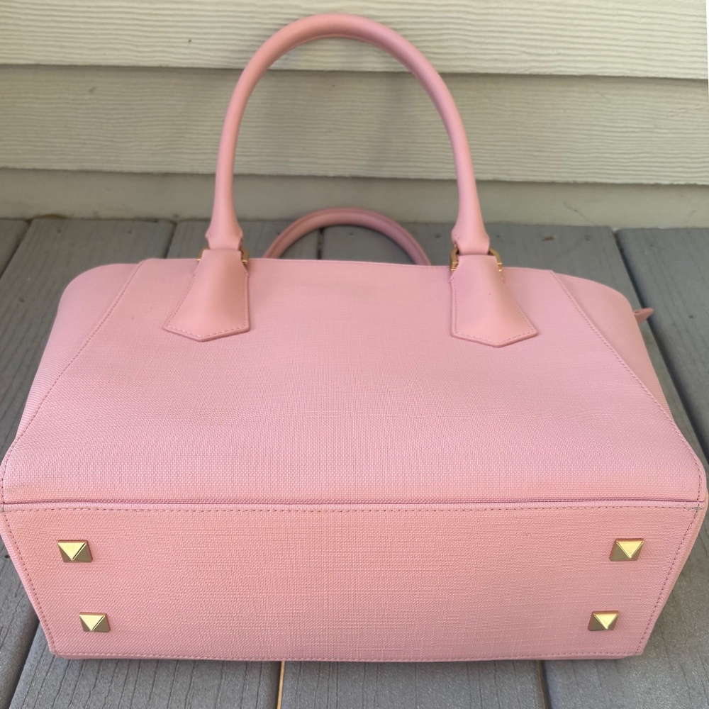 Dagne Dover Pink Tote with Gold Hardware - Picture 6 of 6